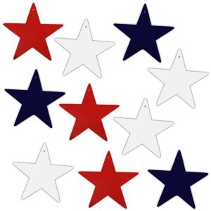 Patriotic Star Cutouts (Per 10 pack)