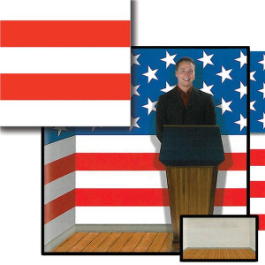 Patriotic Stripes Room Roll