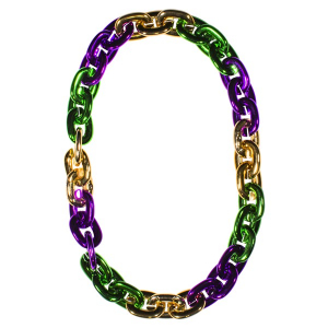 LED Mardi Gras Chain Link Necklace