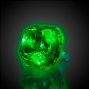 LED Green Diamond Ring