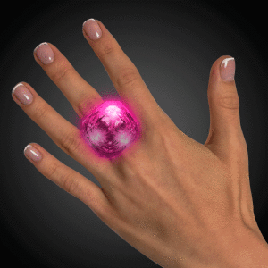 LED Pink Diamond Ring