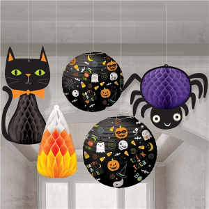 Halloween Hanging Honeycomb Decorations