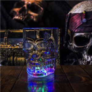 LED Skull 14 oz Cup
