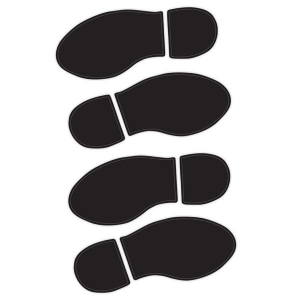 Foot Print Cling Decorations