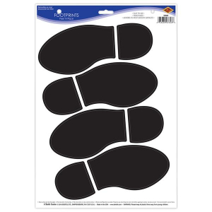 Foot Print Cling Decorations