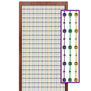 Mardi Gras Beads Door Decoration