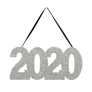 2020 Glitter Hanging Sign
