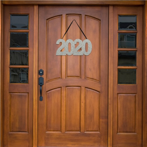 2020 Glitter Hanging Sign