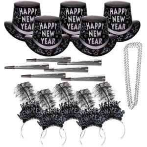 New Year Silver Star Party Kit for 50