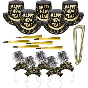 New Year Gold Star Party Kit for 50