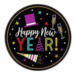 New Years Eve 9" Plates