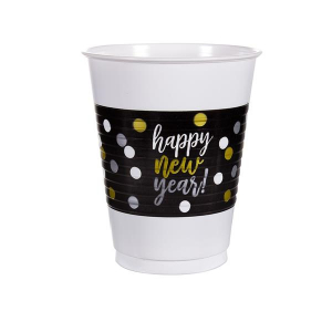 New Years 16 oz Cups