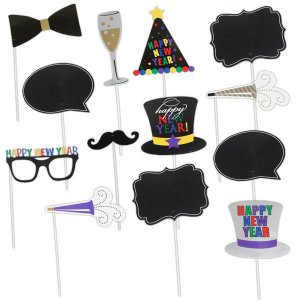 Happy New Year Photo Booth Prop Kit