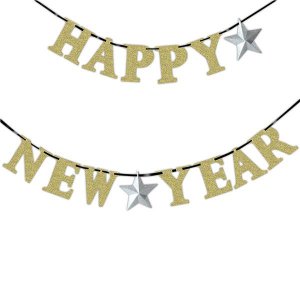 Happy New Year  Glitter Banner
