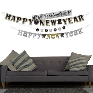 Happy New Year Letter Banners