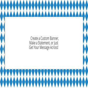 Oktoberfest Colors Custom Banner - 12 x 24