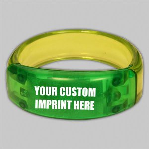 Green LED Bangle Bracelet