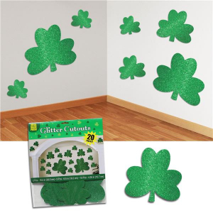 Shamrock Glitter Cutouts