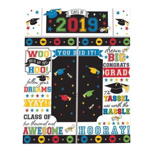 2019 Colorful Congrats Grad Wall Decorating Kit
