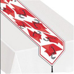 Red Graduation Table Runner