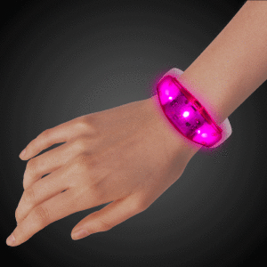 LED Pink Silicone Bracelet