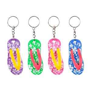 Hibiscus Sandal Keychains