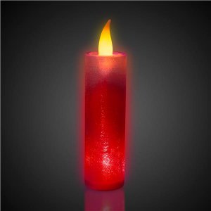 LED Flameless Multi-Color Glitter Candle