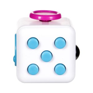 White, Blue & Pink Focus Cube