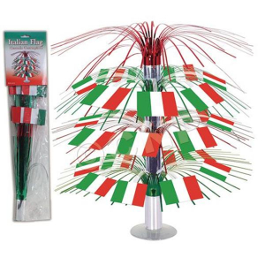Italian Flag Cascade 18" Centerpiece