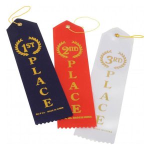3rd Place White Ribbons