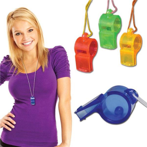 Plastic Whistle Necklaces