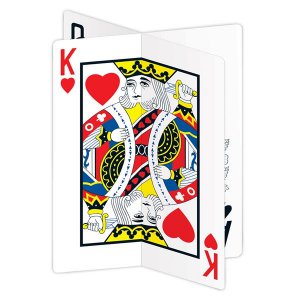 Playing Cards 3D 12" Centerpiece