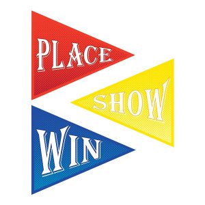 Win, Place, Show Pennant Cutouts