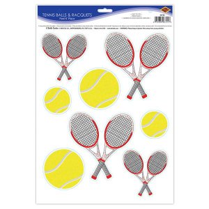 Tennis Cling Decorations