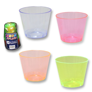 Neon Plastic 9 oz Tumblers Neon Plastic 9 oz Tumblers