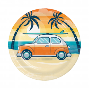 Summer Surfing 7" Plates