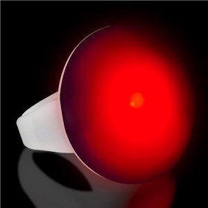 Red LED and Light - Up Button Ring
