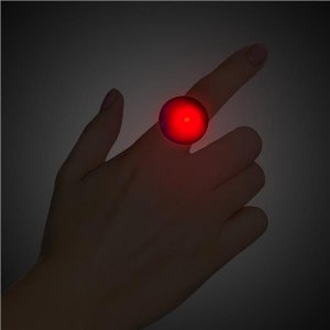 Red LED and Light - Up Button Ring