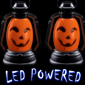 3.75" LED Halloween Lantern- Pumpkin