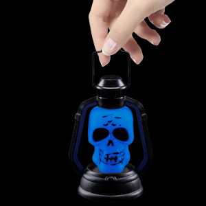 3.75" LED Halloween Lantern- Skull