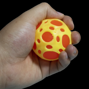 2.5" Light-Up Sports Ball- Yellow & Orange