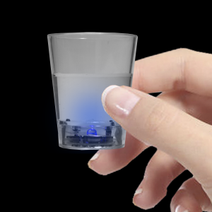 LED Light Up Liquid Activated Shot Glass - Blue