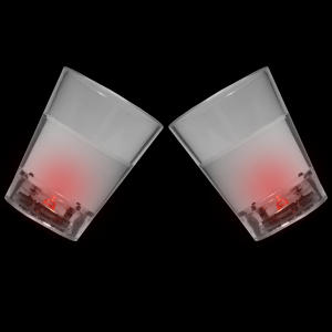 LED Light Up Liquid Activated Shot Glass - Red