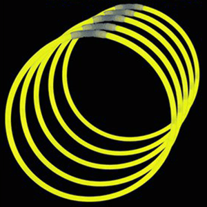 22 Inch Glowstick Necklaces - Yellow