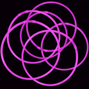 20 Inch Glow Stick Necklaces - Pink