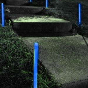 12 Inch Glowing Ground Stakes - Blue