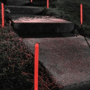 12 Inch Glowing Ground Stakes - Red