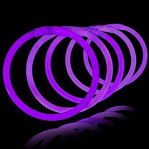 10 Inch Glow Stick Bracelets - Purple