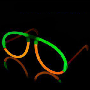 Glow Eyeglasses - Aviator - Bi Orange/Green