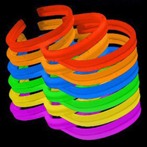8'' Twister Glowstick Bracelets - Solid Color Mix